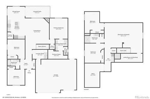 Floorplan - 291 Saskatoon Dr, Windsor, CO 80550 photo 1 of 1
