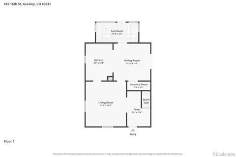 Floorplan - 610 16th St, Greeley, CO 80631 photo 2 of 3