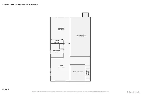 Floorplan - 20598 E Lake Dr, Centennial, CO 80016 photo 3 of 4
