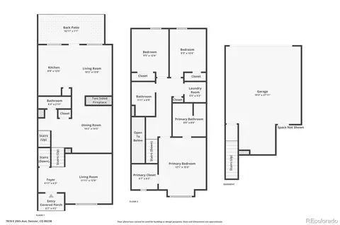 Floorplan - 7870 E 29th Ave, Denver, CO 80238 photo 1 of 1