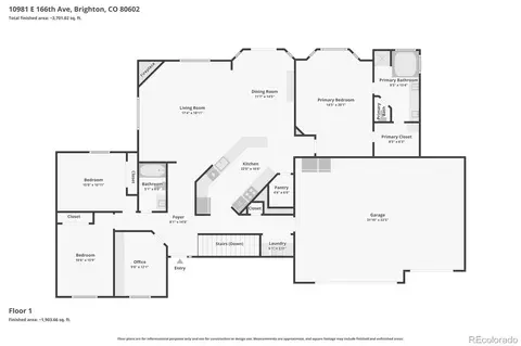 Floorplan - 10981 E 166th Ave, Brighton, CO 80602 photo 2 of 3