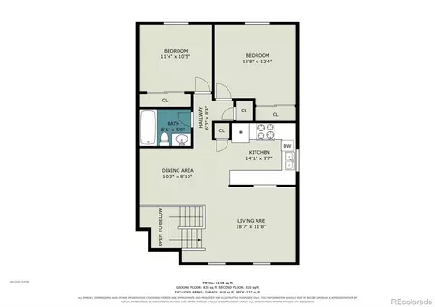 Floorplan - 19539 E Purdue Cir, Aurora, CO 80013 photo 1 of 2