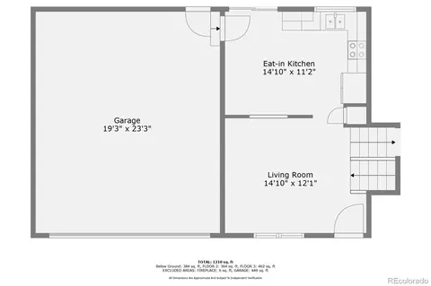 Floorplan - 17847 E Mexico Dr, Aurora, CO 80017 photo 2 of 4