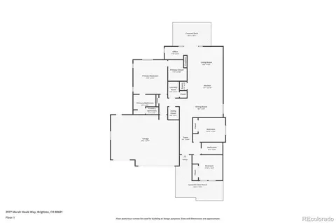 Floorplan - 2977 Marsh Hawk Way, Brighton, CO 80601 photo 1 of 1