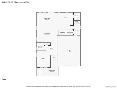 Floorplan - 5860 E 153rd Pl, Thornton, CO 80602 photo 2 of 4