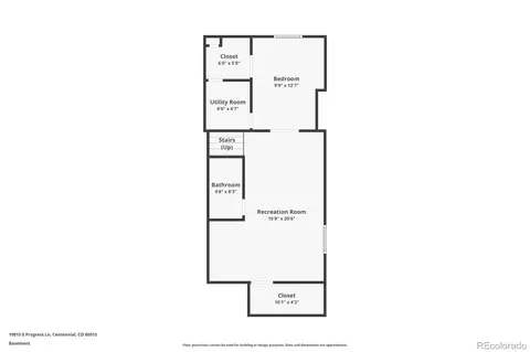Floorplan - 19815 E Progress Ln, Centennial, CO 80015 photo 1 of 3