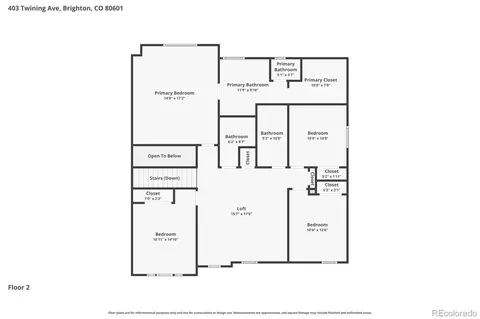 Floorplan - 403 Twining Ave, Brighton, CO 80601 photo 2 of 3