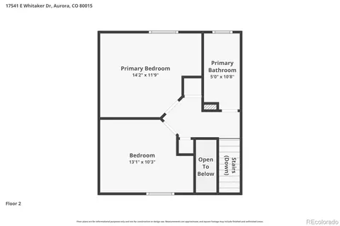 Floorplan - 17541 E Whitaker Dr, Aurora, CO 80015 photo 3 of 3