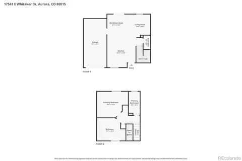 Floorplan - 17541 E Whitaker Dr, Aurora, CO 80015 photo 1 of 3