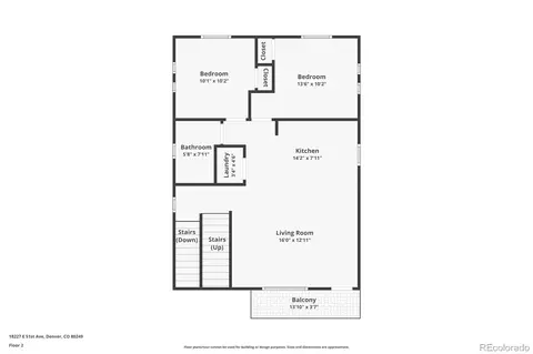 Floorplan - 18227 E 51st Ave, Denver, CO 80249 photo 2 of 4