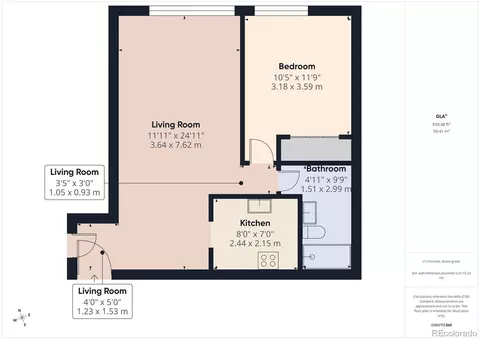 Floorplan - 830 E 11th Ave #103, Denver, CO 80218 photo 1 of 1