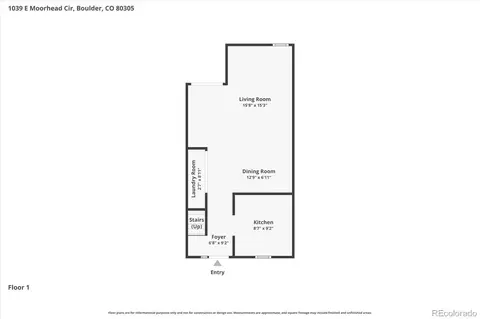 Floorplan - 1039 E Moorhead Cir, Boulder, CO 80305 photo 1 of 3