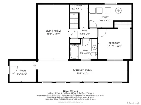 Floorplan - 19 E Pine Dr, Bailey, CO 80421 photo 3 of 4