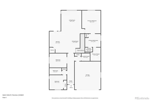 Floorplan - 5444 E 125th Pl, Thornton, CO 80241 photo 1 of 2