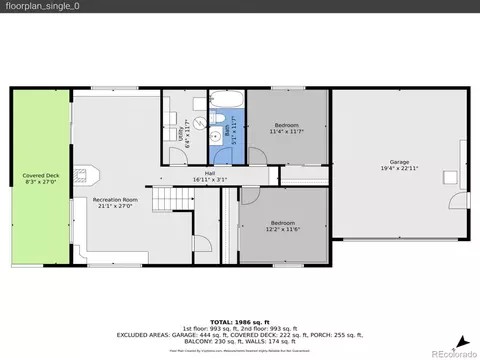 Floorplan - 234 Impala Trl, Bailey, CO 80421 photo 2 of 3