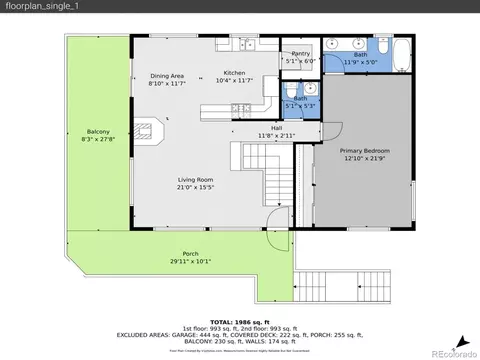 Floorplan - 234 Impala Trl, Bailey, CO 80421 photo 1 of 3