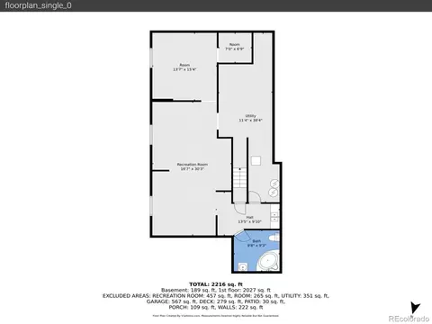 Floorplan - 21444 E Lehigh Ave, Aurora, CO 80013 photo 2 of 3