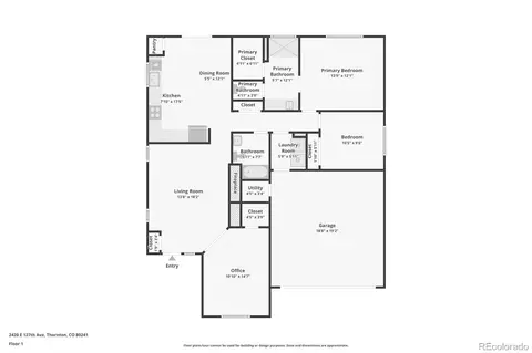 Floorplan - 2420 E 127th Ave, Thornton, CO 80241 photo 1 of 1