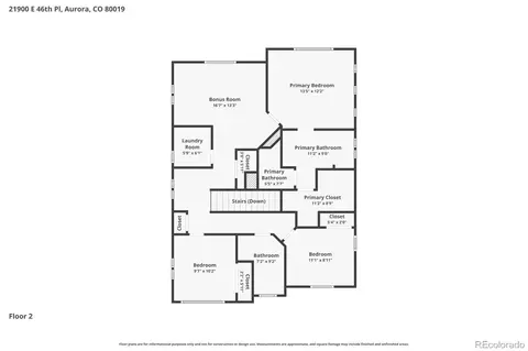 Floorplan - 21900 E 46th Pl, Aurora, CO 80019 photo 2 of 4