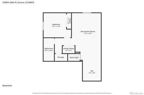 Floorplan - 21900 E 46th Pl, Aurora, CO 80019 photo 3 of 4