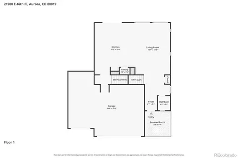 Floorplan - 21900 E 46th Pl, Aurora, CO 80019 photo 1 of 4