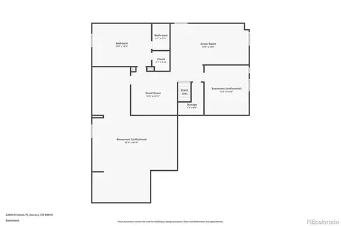 Floorplan - 22494 E Union Pl, Aurora, CO 80015 photo 2 of 3