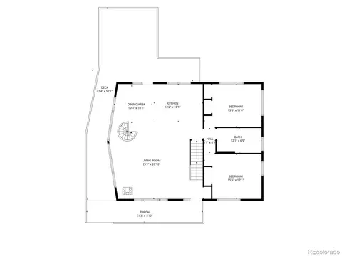 Floorplan - 19872 Maxwell Dr, Morrison, CO 80465 photo 1 of 4