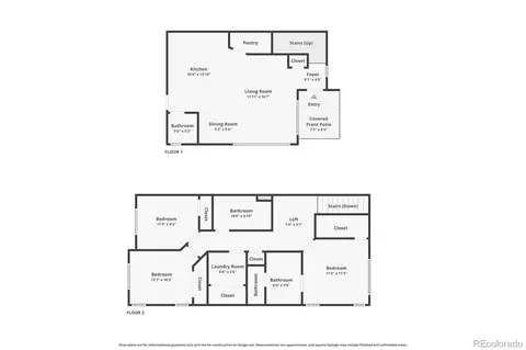 Floorplan - 15526 W 64th Loop #A, Arvada, CO 80007 photo 1 of 3