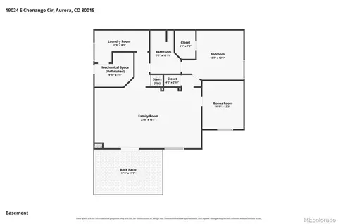 Floorplan - 19024 E Chenango Cir, Aurora, CO 80015 photo 1 of 4