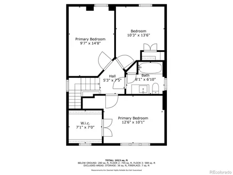 Floorplan - 408 E 1st Ave, Denver, CO 80203 photo 2 of 3