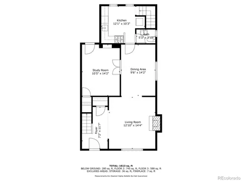 Floorplan - 408 E 1st Ave, Denver, CO 80203 photo 1 of 3