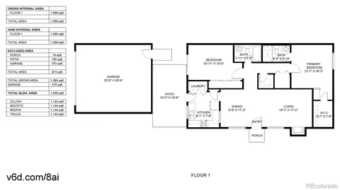 Floorplan - 3658 S Laredo St #E, Aurora, CO 80013 photo 1 of 1