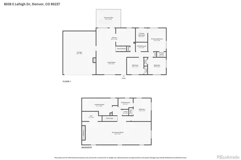 Floorplan - 8038 E Lehigh Dr, Denver, CO 80237 photo 1 of 1