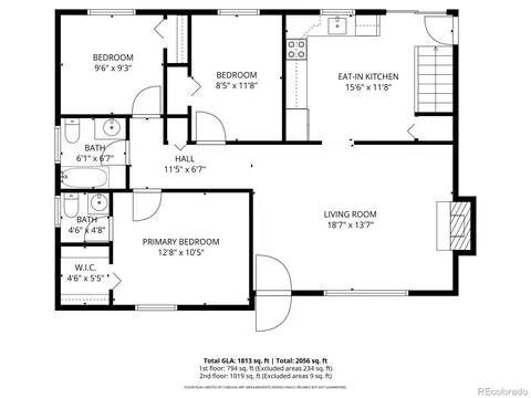 Floorplan - 16010 E 11th Ave, Aurora, CO 80011 photo 2 of 2