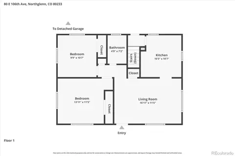 Floorplan - 80 E 106th Ave, Northglenn, CO 80233 photo 2 of 3