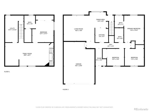Floorplan - 17337 E Flora Pl, Aurora, CO 80013 photo 3 of 3