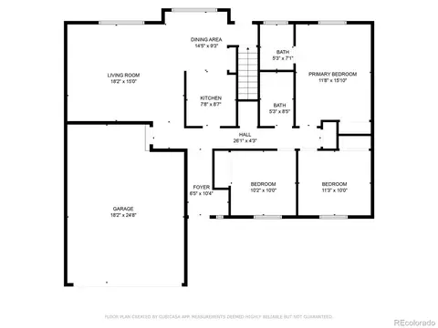 Floorplan - 17337 E Flora Pl, Aurora, CO 80013 photo 2 of 3