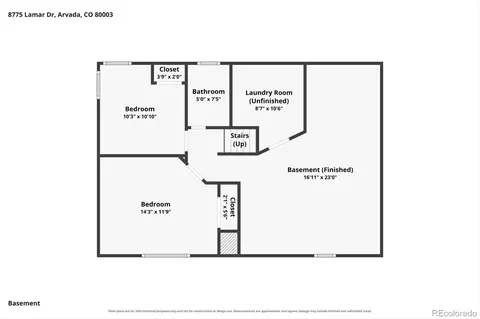 Floorplan - 8775 Lamar Dr, Arvada, CO 80003 photo 2 of 2