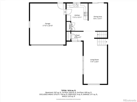 Floorplan - 4658 Euclid Ave, Centennial, CO 80121 photo 1 of 3