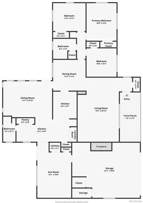 Floorplan - 885 Everett St, Lakewood, CO 80215 photo 1 of 1