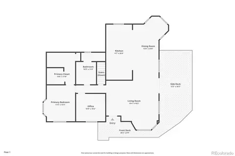 Floorplan - 12098 Broken Arrow Dr, Conifer, CO 80433 photo 1 of 3