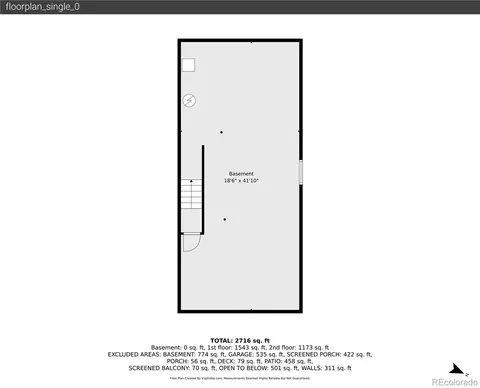 Floorplan - 3056 E Hinsdale Ave, Centennial, CO 80122 photo 3 of 4