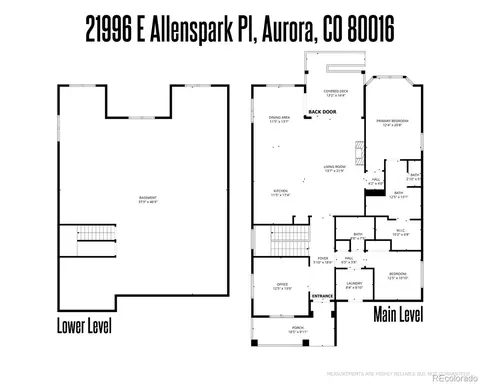 Floorplan - 21996 E Allenspark Pl, Aurora, CO 80016 photo 1 of 1