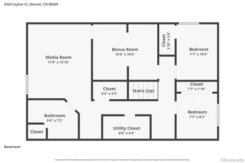 Floorplan - 4324 Ceylon Ct, Denver, CO 80249 photo 4 of 4