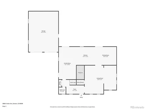 Floorplan - 2880 E Cedar Ave, Denver, CO 80209 photo 1 of 4