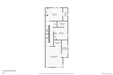 Floorplan - 1446 Stuart St, Denver, CO 80204 photo 2 of 3