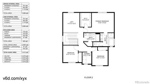 Floorplan - 3365 E 141st Ave, Thornton, CO 80602 photo 3 of 3