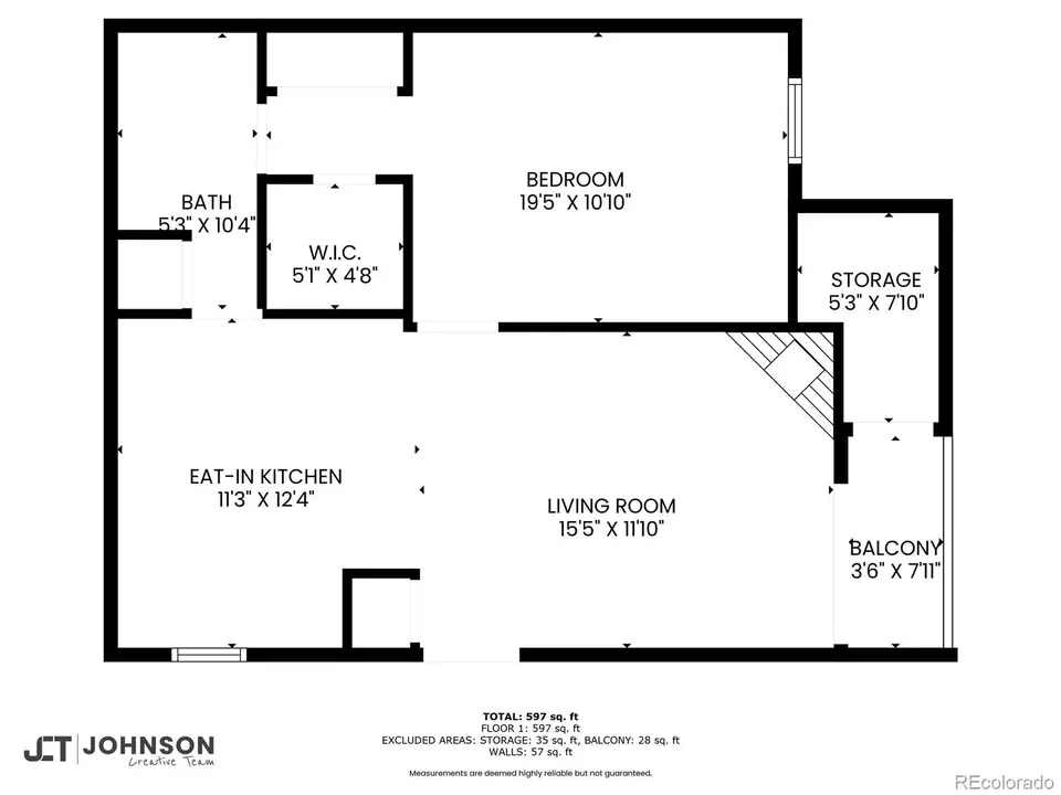 Floorplan - 7369 S Gore Range Rd #208, Littleton, CO 80127 photo 1 of 1