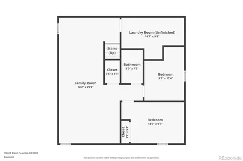Floorplan - 18662 E Brown Pl, Aurora, CO 80013 photo 3 of 3
