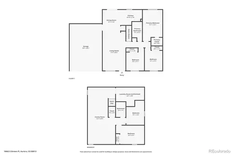 Floorplan - 18662 E Brown Pl, Aurora, CO 80013 photo 2 of 3